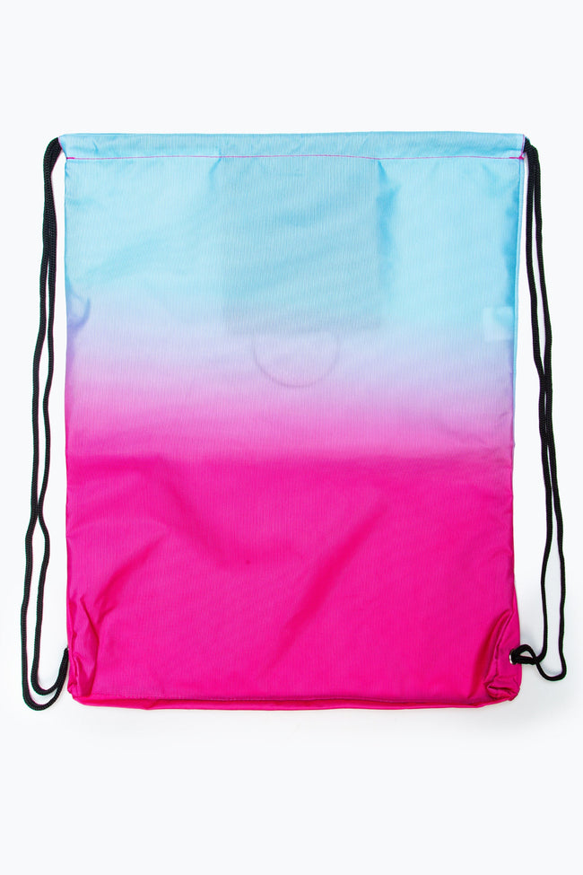 HYPE PEACH MINT FADE DRAWSTRING BAG