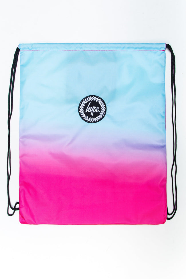 HYPE PEACH MINT FADE DRAWSTRING BAG