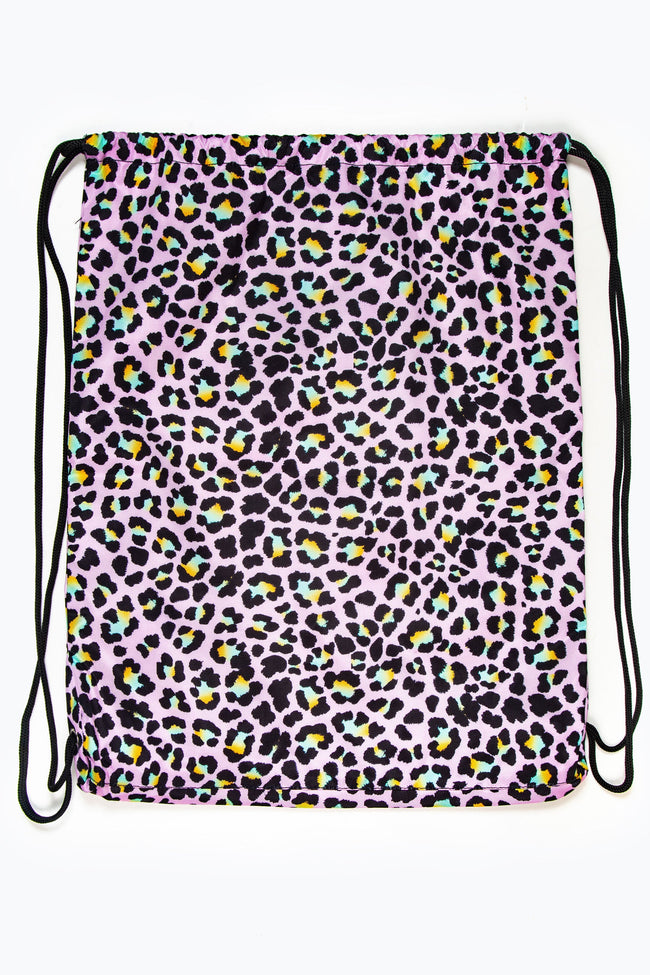 HYPE DISCO LEOPARD DRAWSTRING BAG