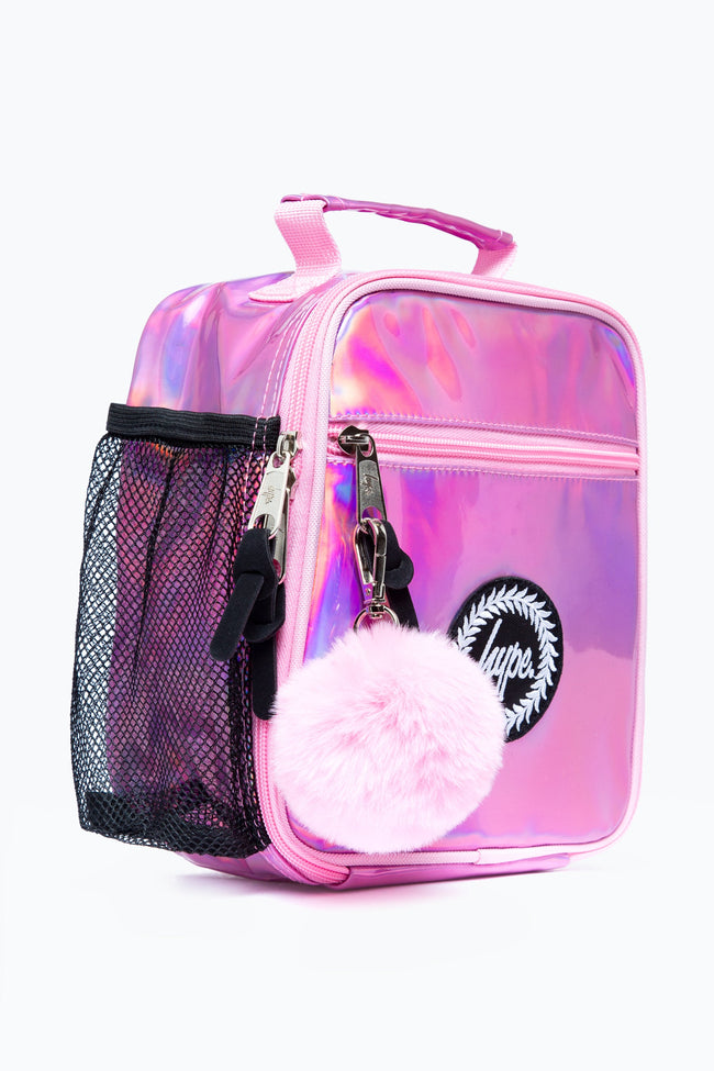 HYPE PINK HOLOGRAPHIC LUNCH BAG