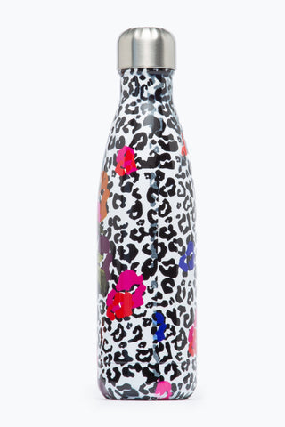 HYPE LEOPARD FLORAL METAL WATER BOTTLE - 500ML