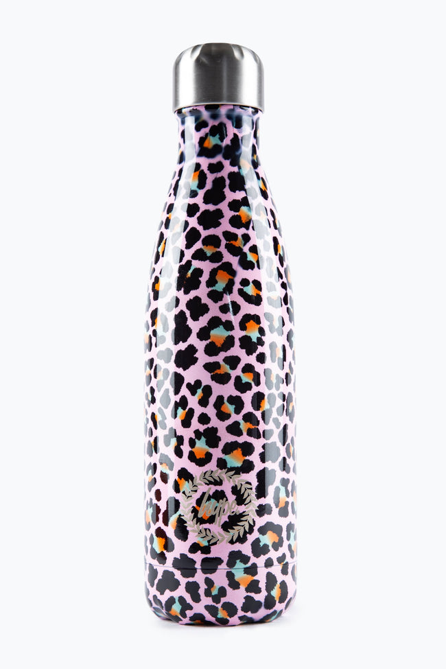 HYPE DISCO LEOPARD METAL WATER BOTTLE - 500ML