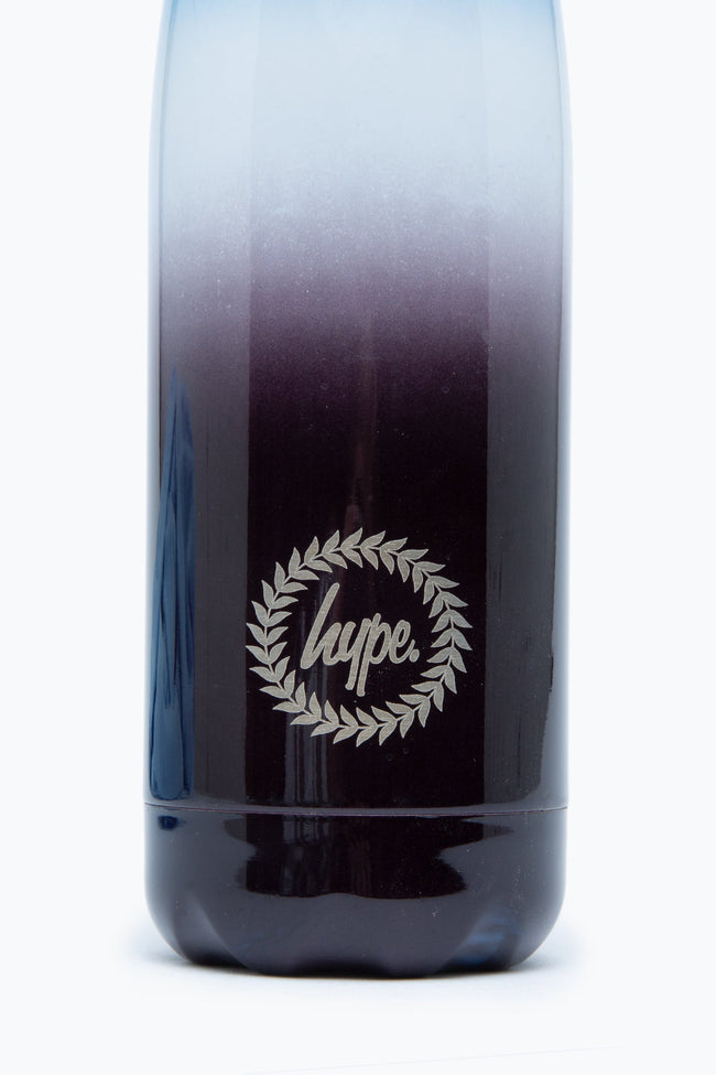 HYPE BLUE BLACK FADE METAL WATER BOTTLE - 500ML