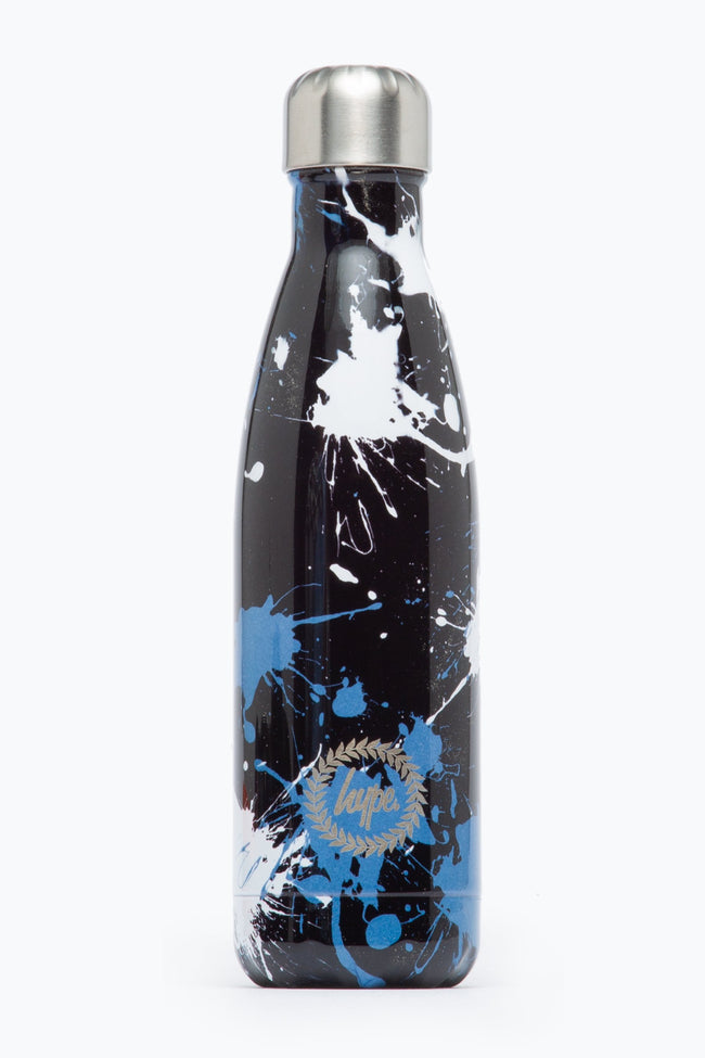 HYPE BLACK SPLATTER METAL WATER BOTTLE - 500ML