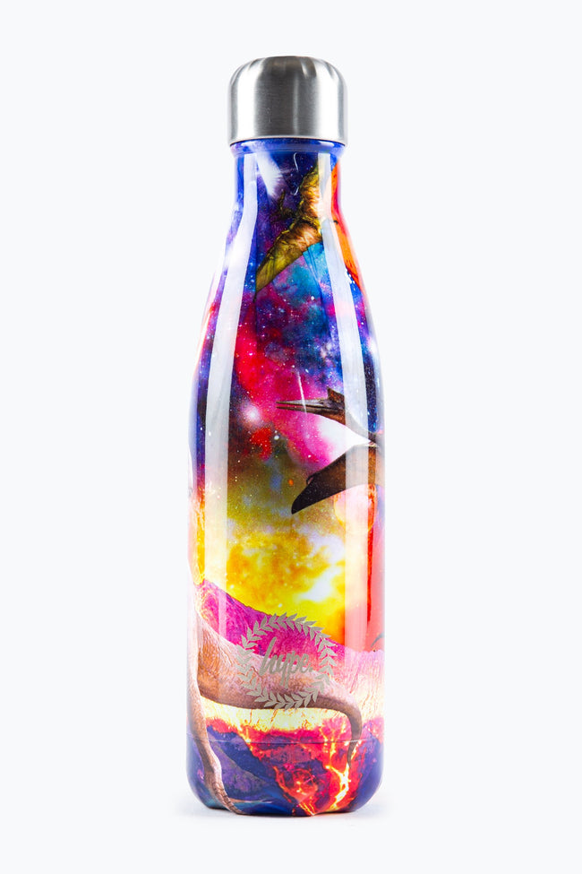 HYPE SPACE DINOSAUR METAL WATER BOTTLE