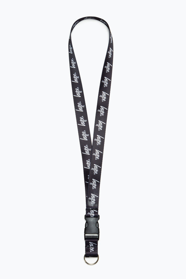 HYPE BLACK LOGO LANYARD