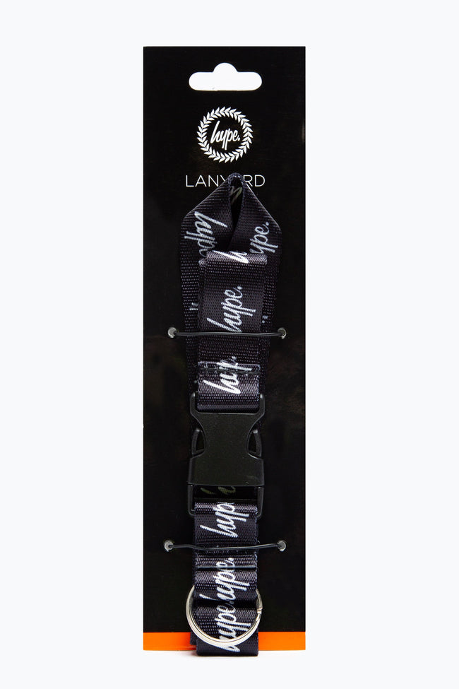 HYPE BLACK LOGO LANYARD