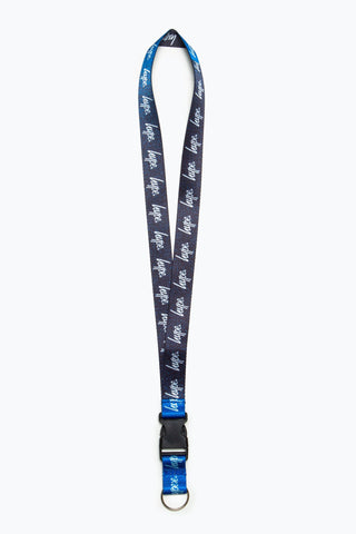 HYPE BLACK BLUE SPECKLE LANYARD