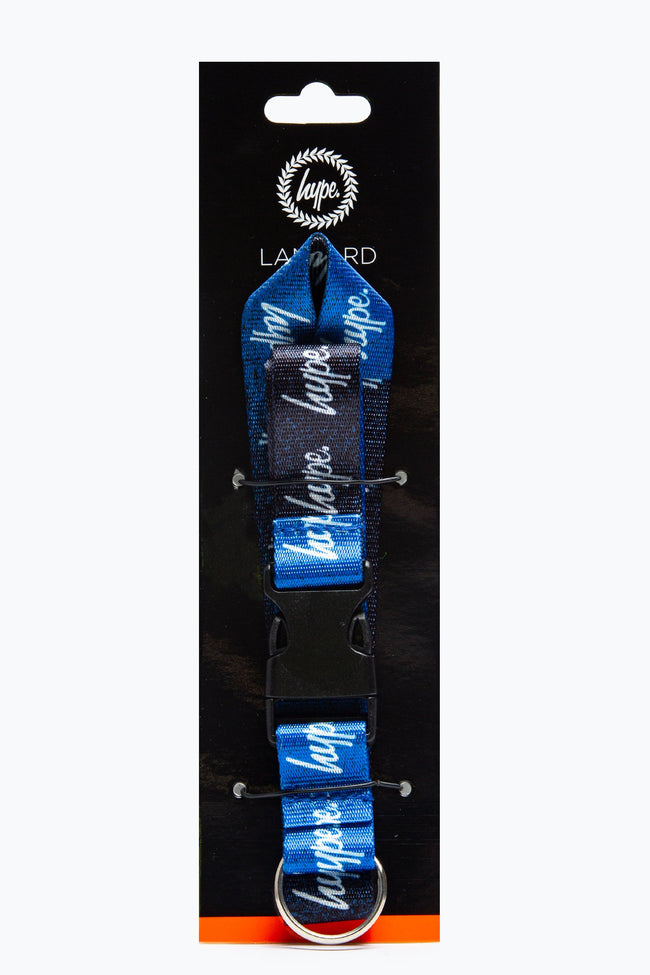 HYPE BLACK BLUE SPECKLE LANYARD