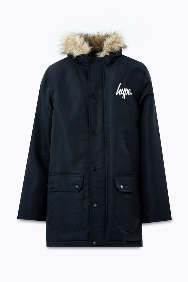 HYPE BLACK KIDS TRACK MASTER PARKA JACKET