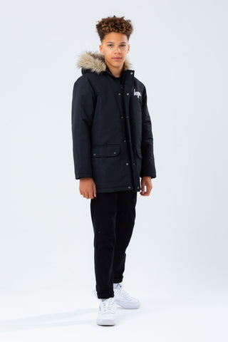 HYPE BLACK KIDS TRACK MASTER PARKA JACKET