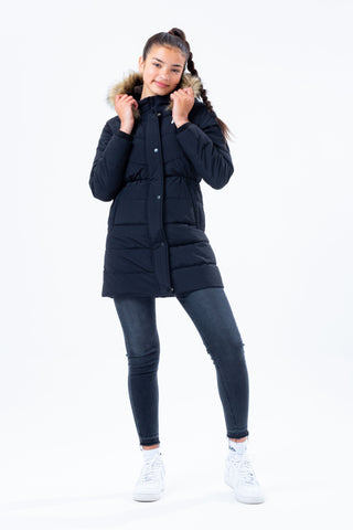 HYPE BLACK KIDS PUFFER PARKA JACKET