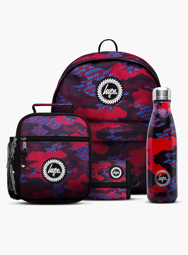 HYPE BURGUNDY & BLUE LOGO CAMO BTS BUNDLE