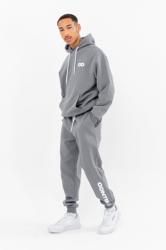 CONTINU8 CHARCOAL GREY OVERSIZED HOODIE