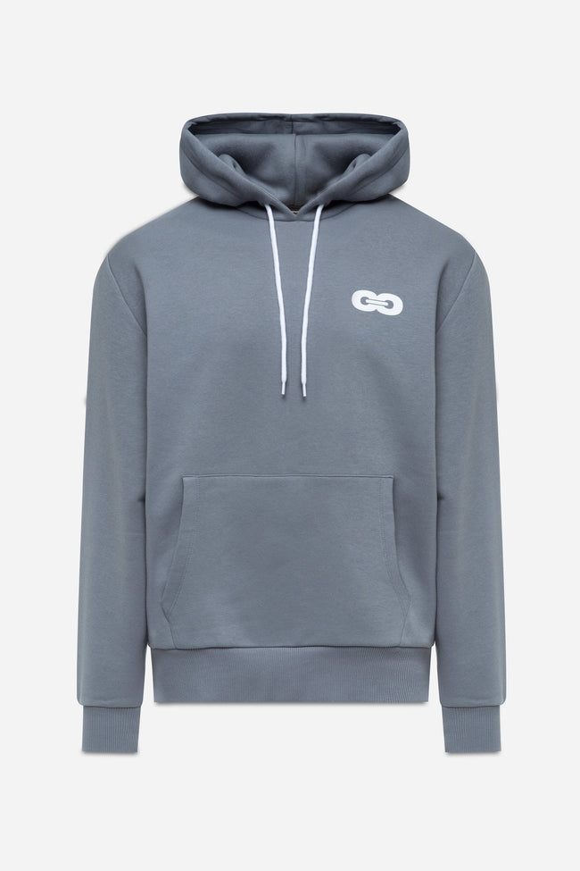 CONTINU8 CHARCOAL GREY OVERSIZED HOODIE