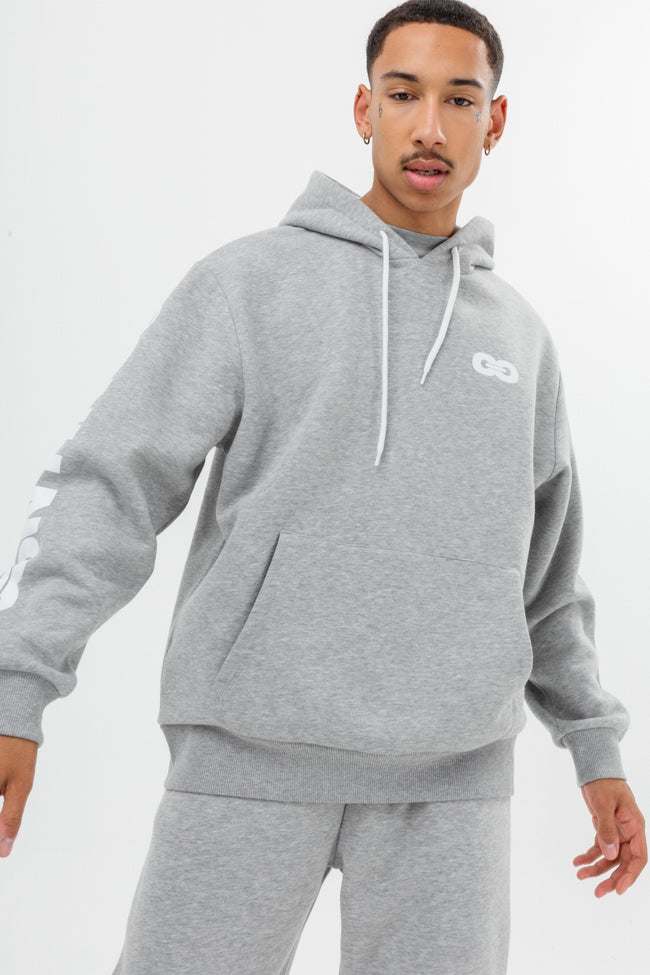 CONTINU8 GREY OVERSIZED HOODIE