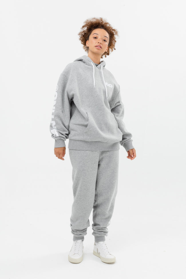 CONTINU8 GREY OVERSIZED HOODIE