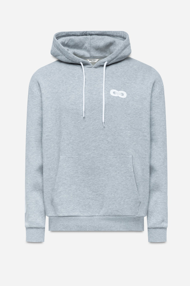 CONTINU8 GREY OVERSIZED HOODIE