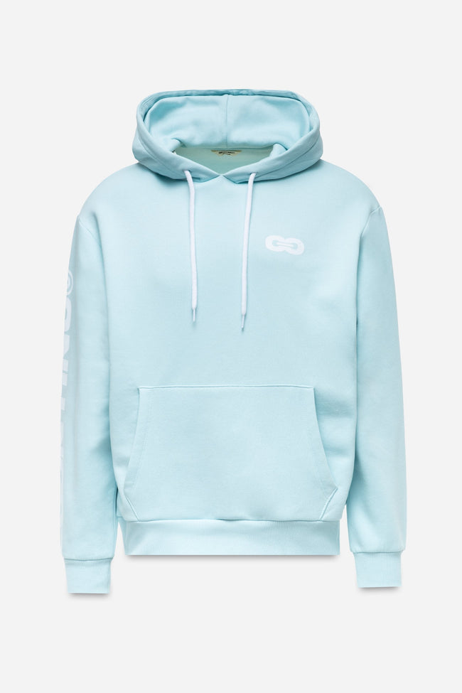 CONTINU8 PALE BLUE OVERSIZED HOODIE