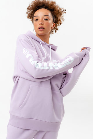 CONTINU8 LILAC OVERSIZED HOODIE