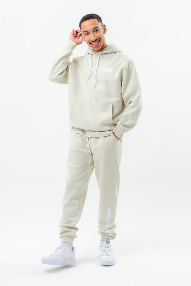 CONTINU8 LIGHT BEIGE OVERSIZED HOODIE