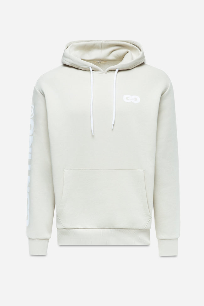 CONTINU8 LIGHT BEIGE OVERSIZED HOODIE