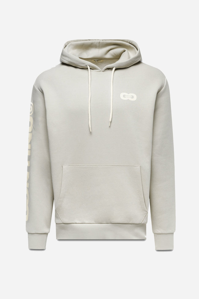 CONTINU8 BEIGE OVERSIZED HOODIE