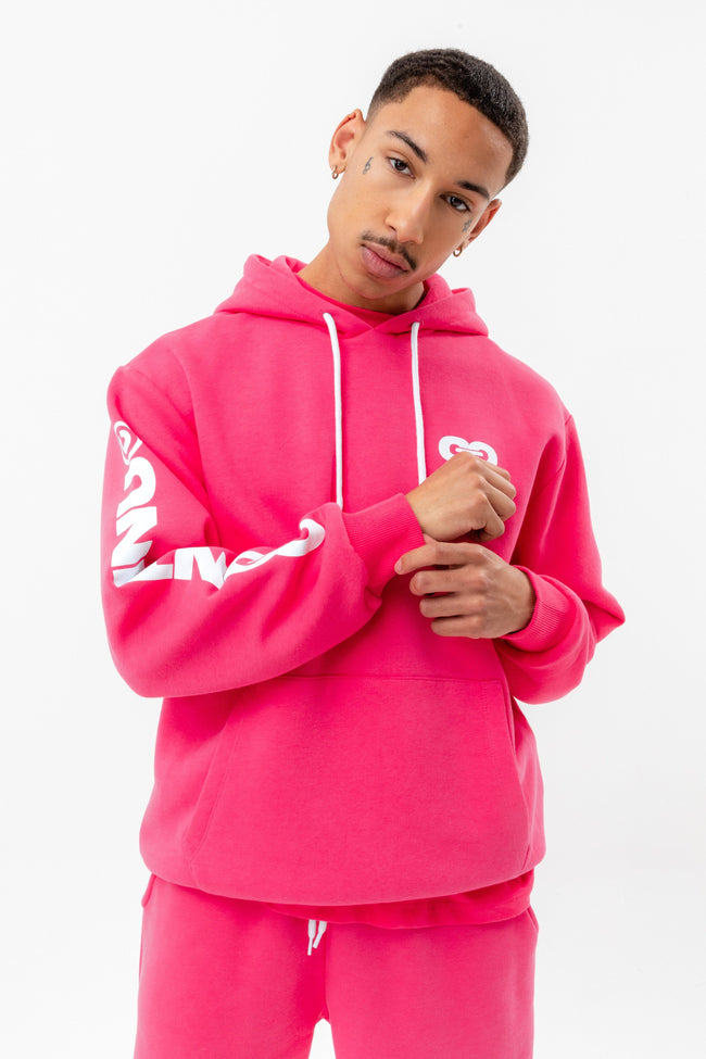 CONTINU8 PINK OVERSIZED HOODIE