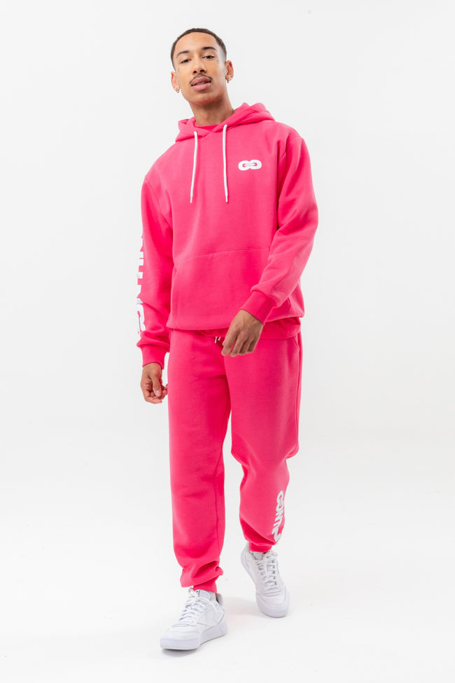 CONTINU8 PINK OVERSIZED HOODIE