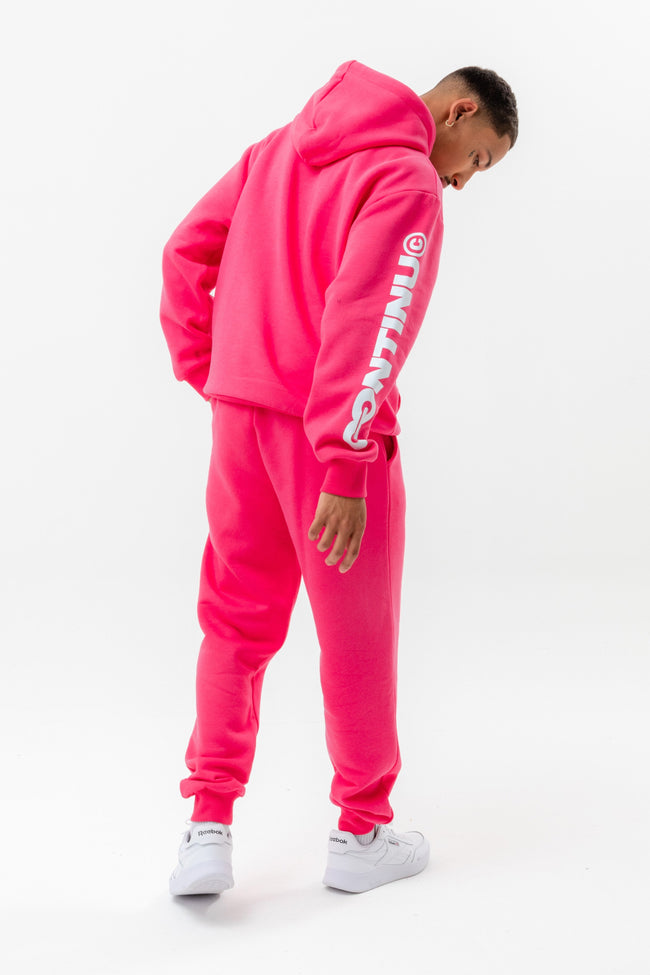 CONTINU8 PINK OVERSIZED HOODIE