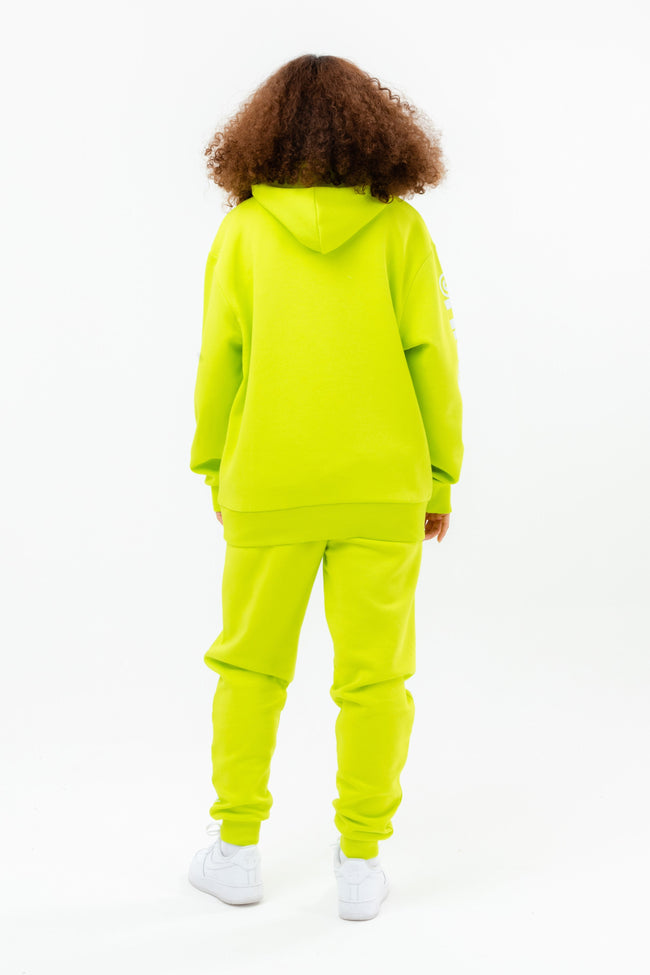 CONTINU8 NEON GREEN OVERSIZED HOODIE