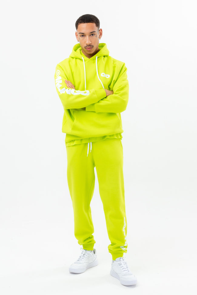 CONTINU8 NEON GREEN OVERSIZED HOODIE