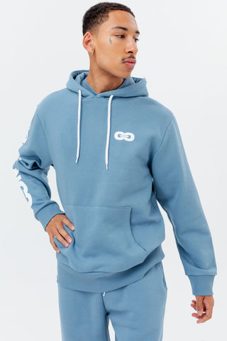 CONTINU8 BLUE OVERSIZED HOODIE