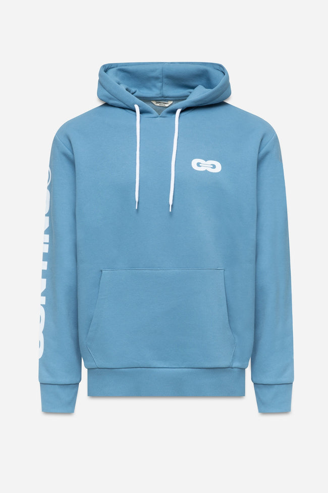 CONTINU8 BLUE OVERSIZED HOODIE