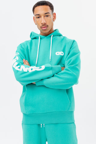 CONTINU8 TURQUOISE OVERSIZED HOODIE