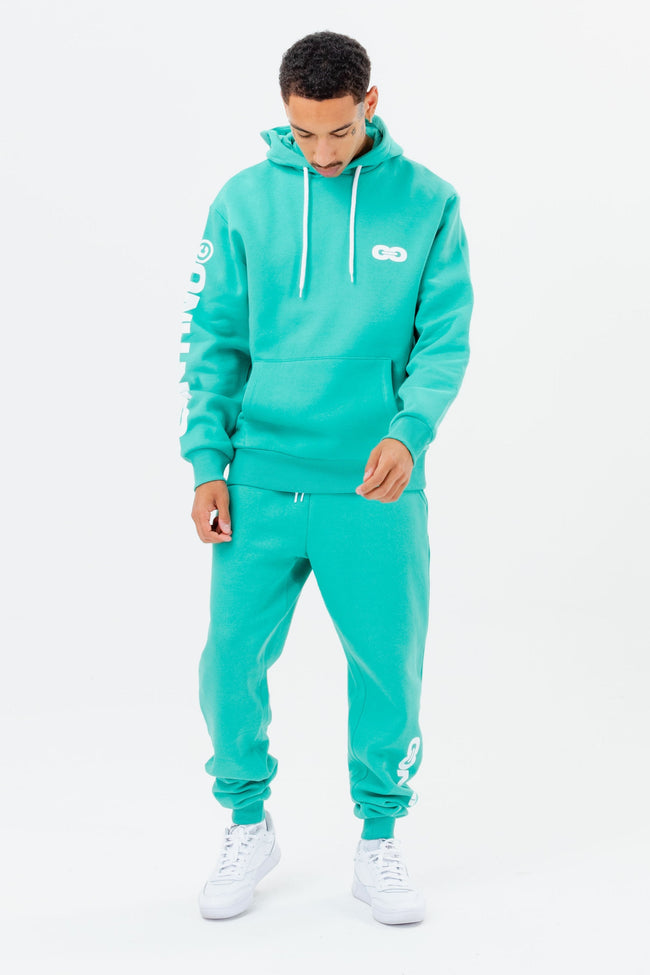 CONTINU8 TURQUOISE OVERSIZED HOODIE