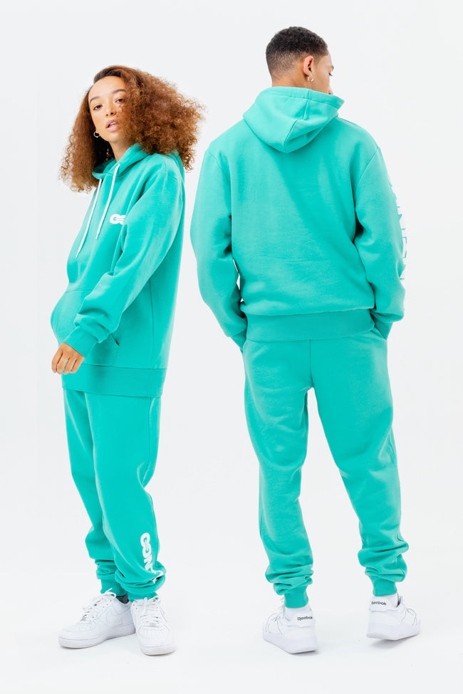 CONTINU8 TURQUOISE OVERSIZED HOODIE