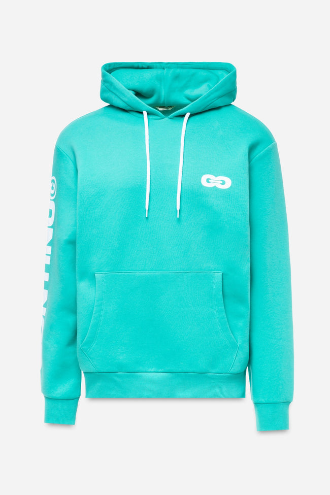 CONTINU8 TURQUOISE OVERSIZED HOODIE