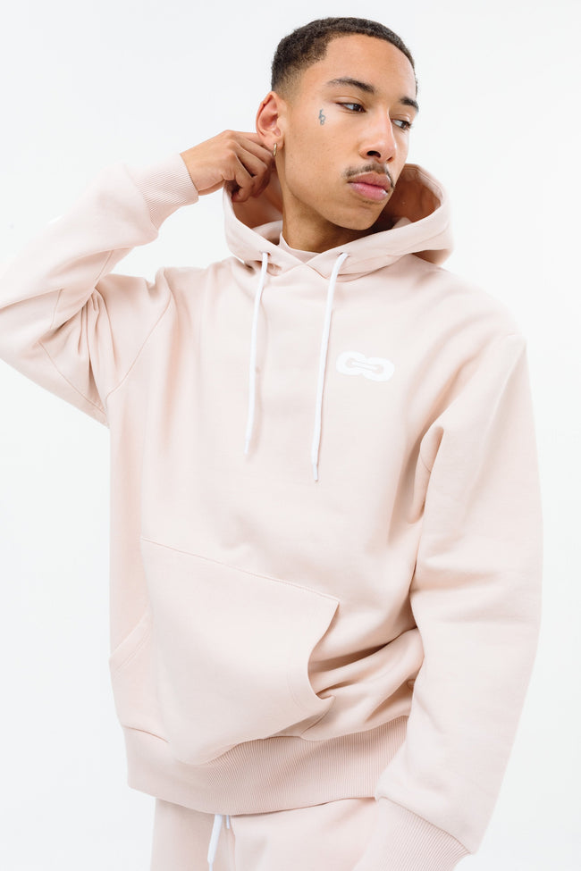 CONTINU8 PINK ACID WASH OVERSIZED HOODIE