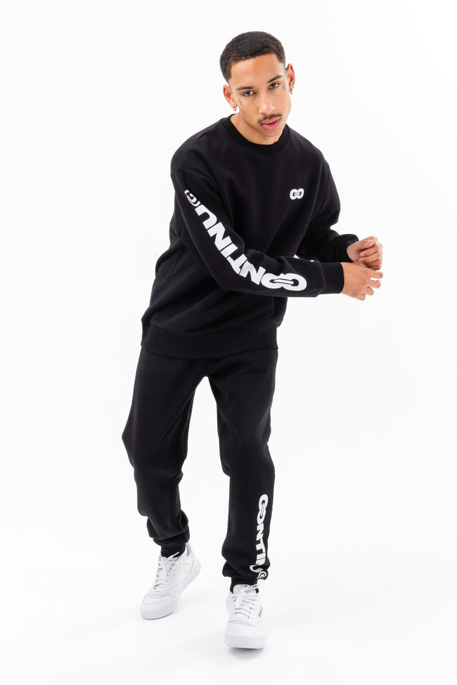 CONTINU8 BLACK JOGGERS