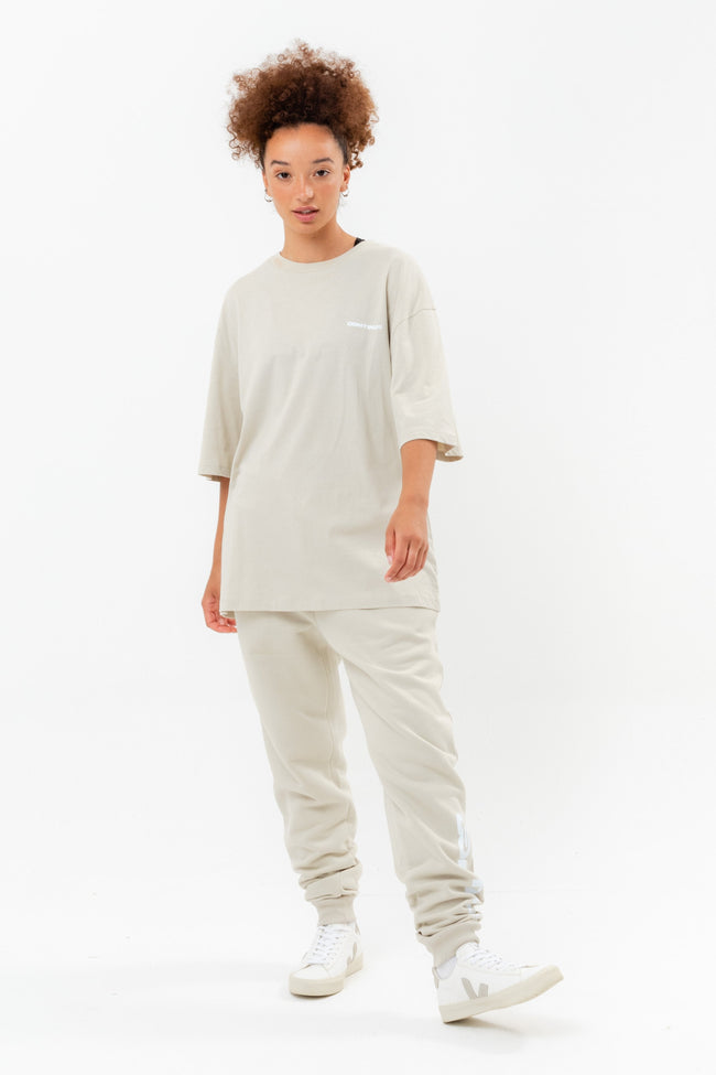 CONTINU8 BEIGE JOGGERS