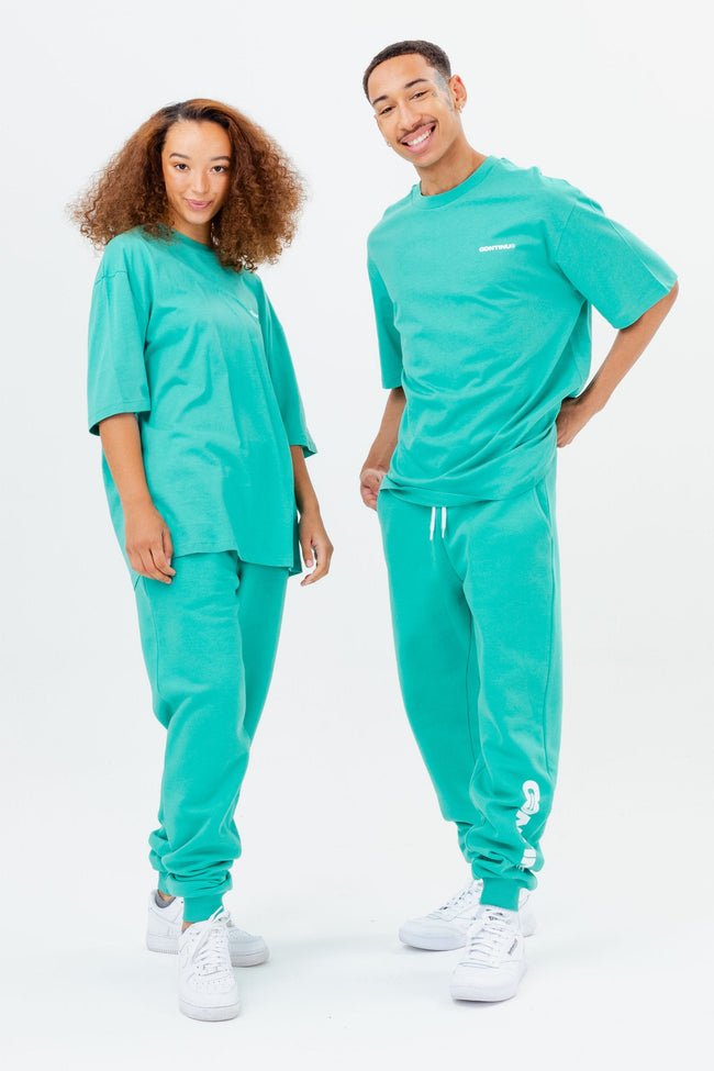 CONTINU8 TURQUOISE JOGGERS