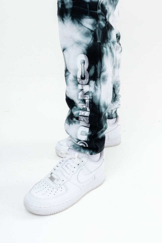 CONTINU8 BLACK TIE DYE JOGGERS