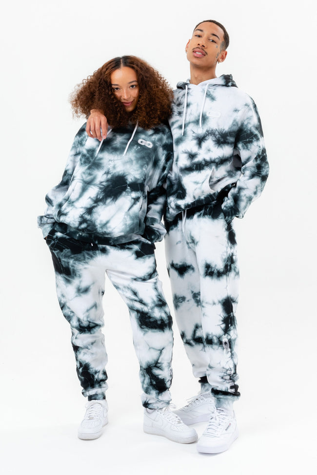 CONTINU8 BLACK TIE DYE JOGGERS