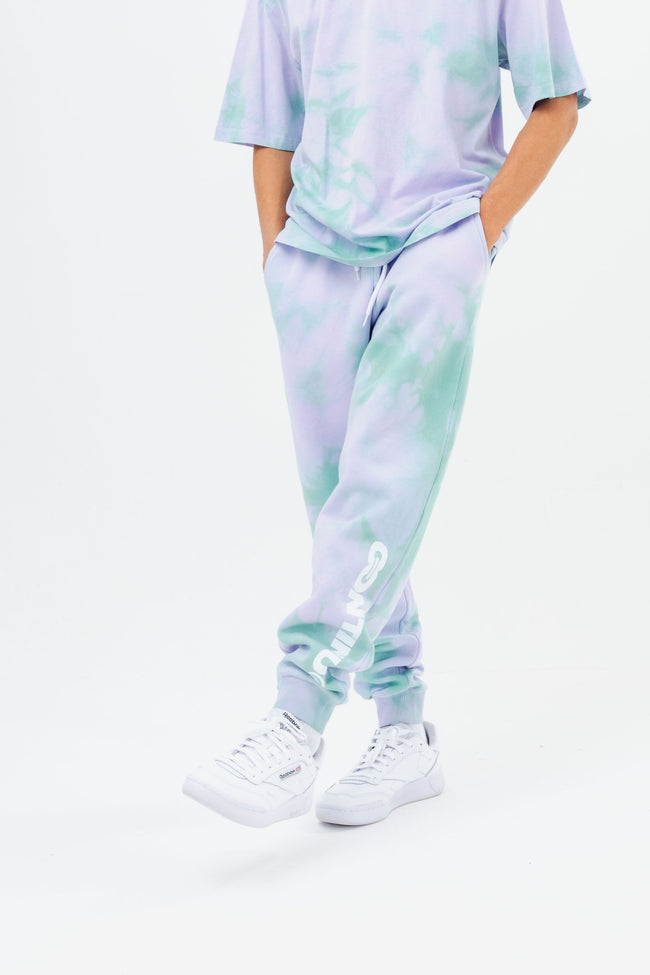 CONTINU8 PURPLE TIE DYE JOGGERS