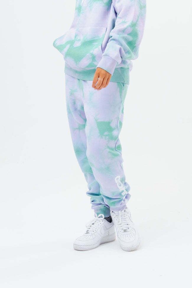 CONTINU8 PURPLE TIE DYE JOGGERS