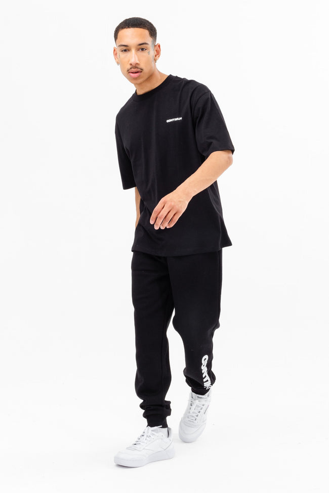 CONTINU8 BLACK OVERSIZED T-SHIRT