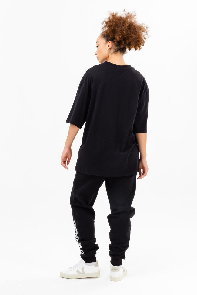 CONTINU8 BLACK OVERSIZED T-SHIRT