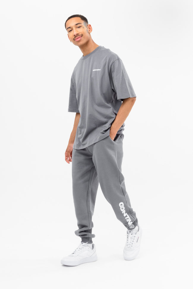 CONTINU8 CHARCOAL OVERSIZED T-SHIRT