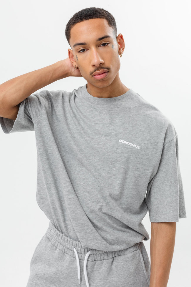 CONTINU8 GREY OVERSIZED T-SHIRT